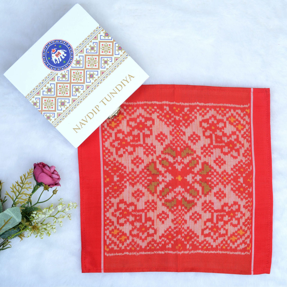 Single Ikat Pocket Square