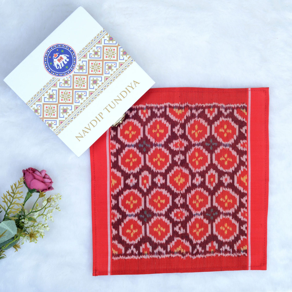 Single Ikat Pocket Square