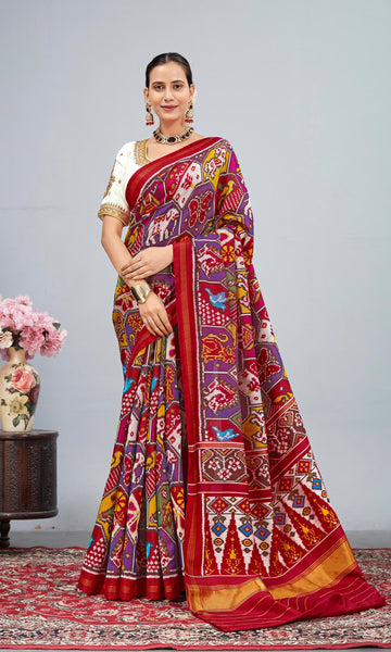 Twill Weave Patola Saree