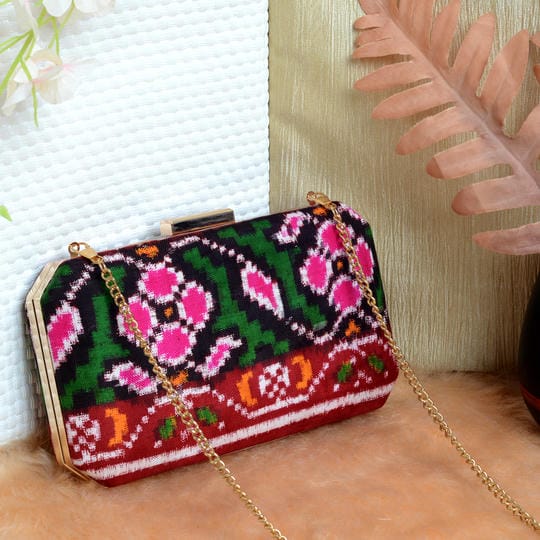 Double Ikat Patola Clutch
