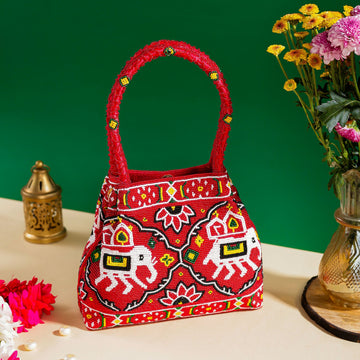 Moti Patola Beaded Batva Handbag