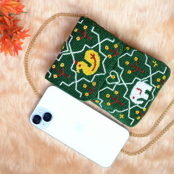 Mobile Cover Pearl Beaded Patola