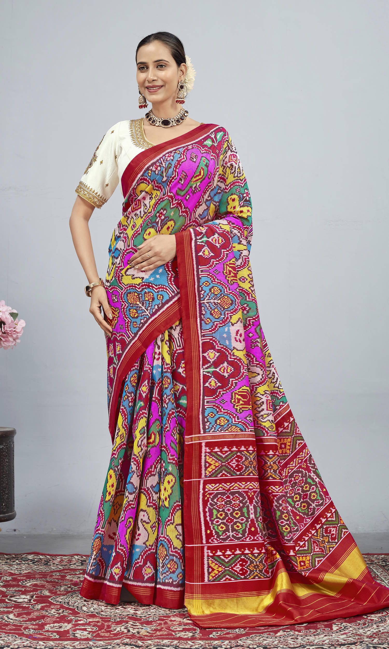 Twill Weave Patola Saree