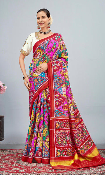 Twill Weave Patola Saree