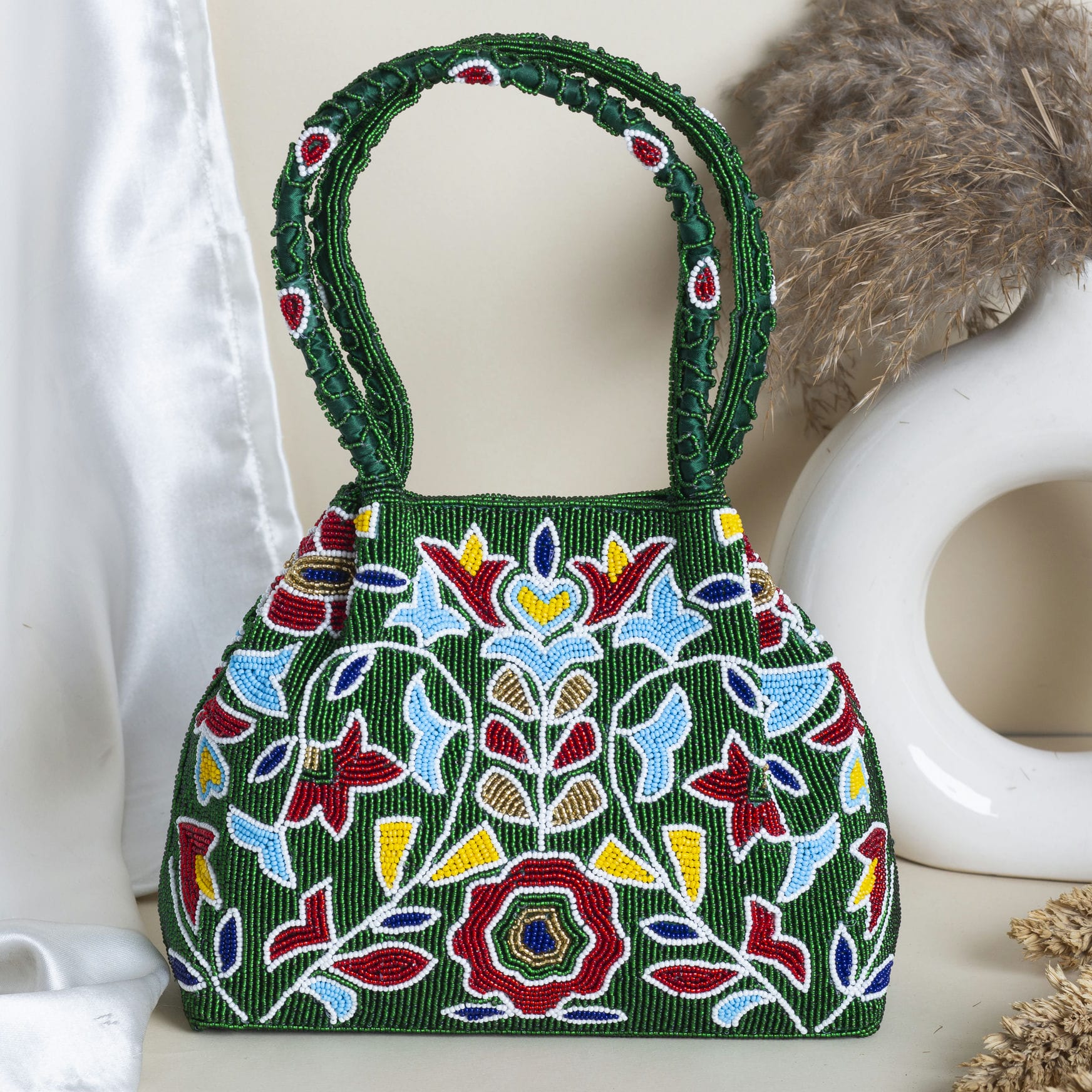 Moti Patola Beaded Batva Handbag