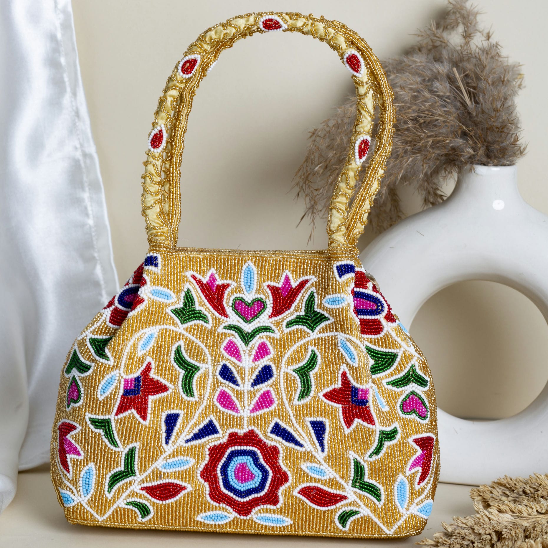 Moti Patola Beaded Batva Handbag