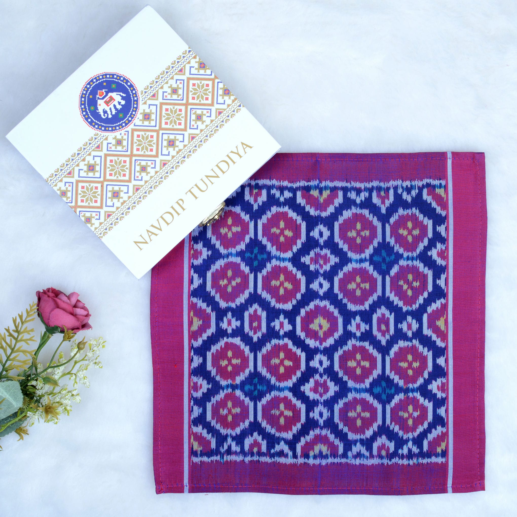 Single Ikat Pocket Square