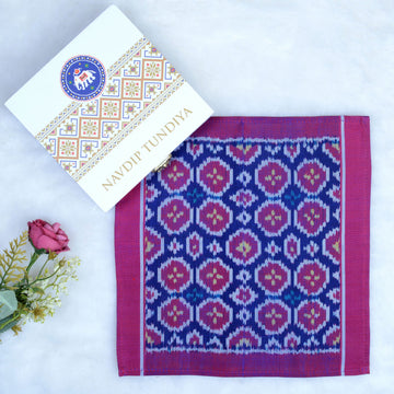 Single Ikat Pocket Square