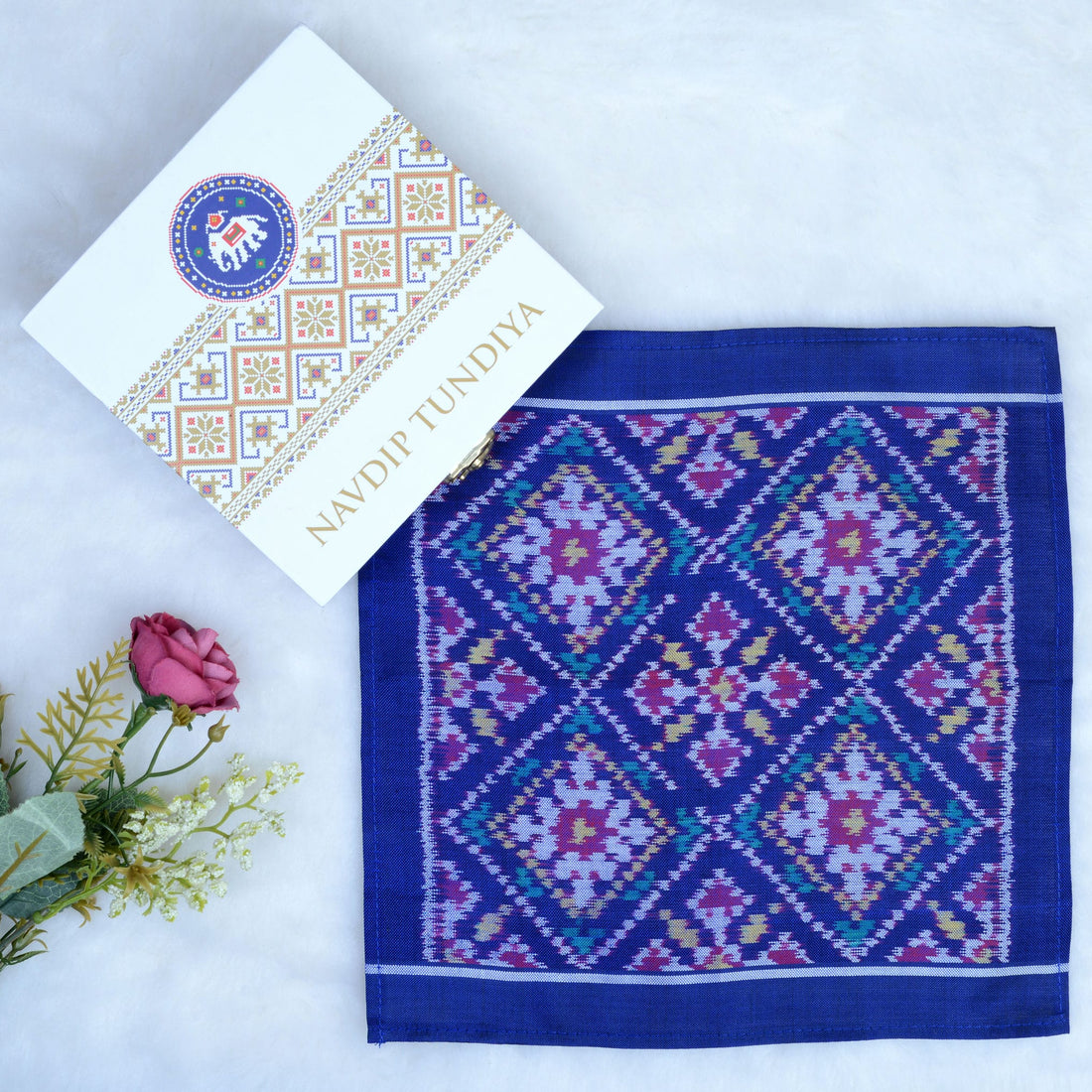 Single Ikat Pocket Square