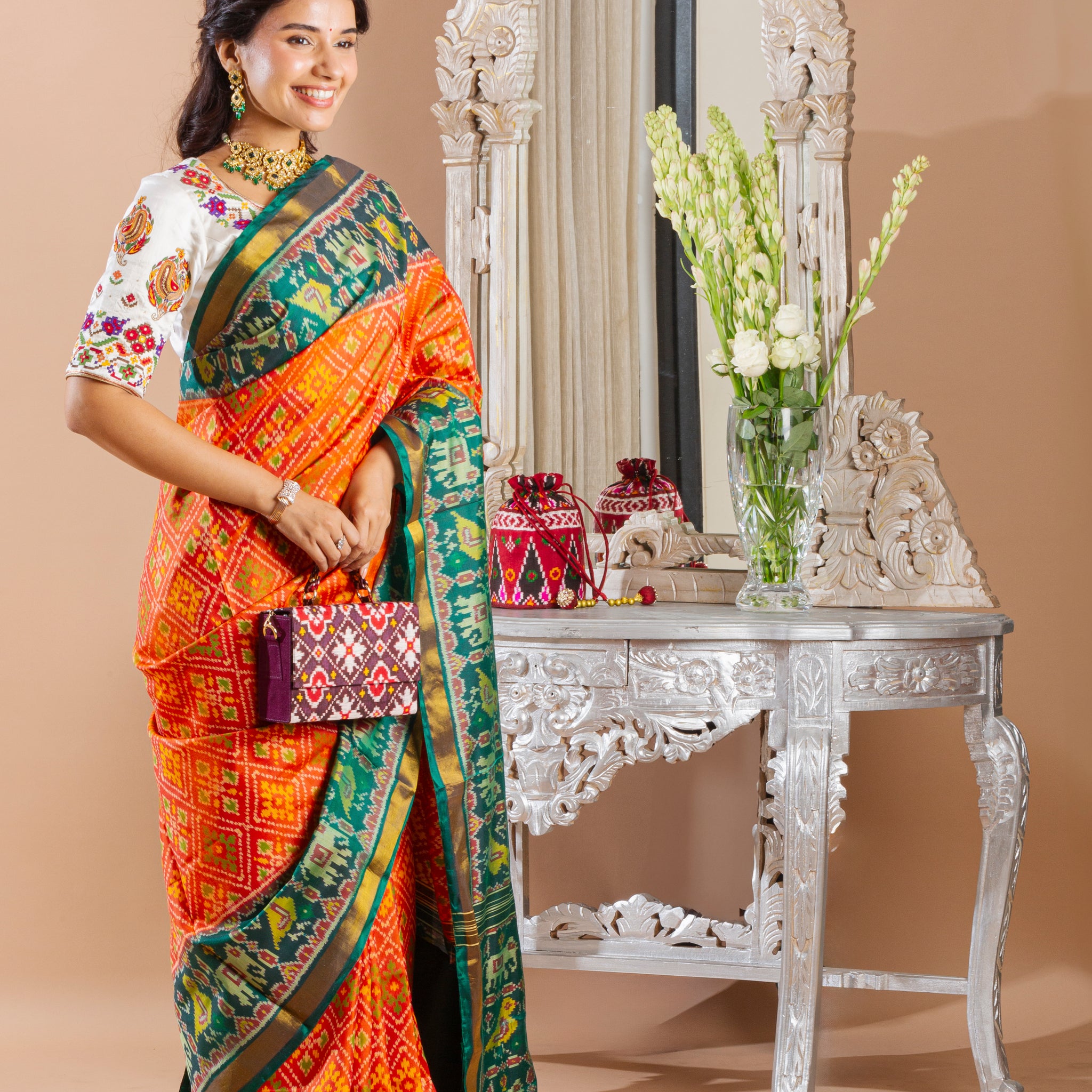 Rajkoti Patola Saree
