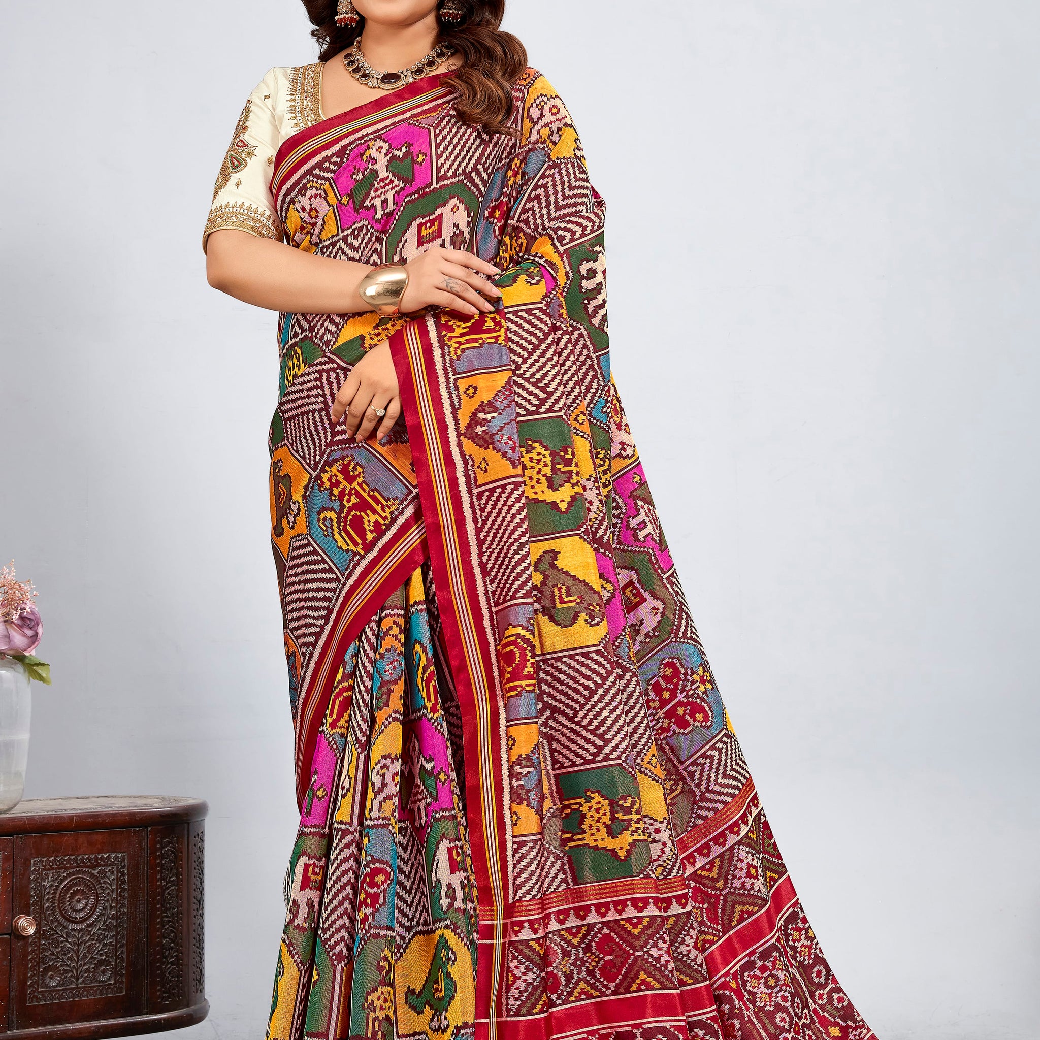 Single Ikat Patola Saree