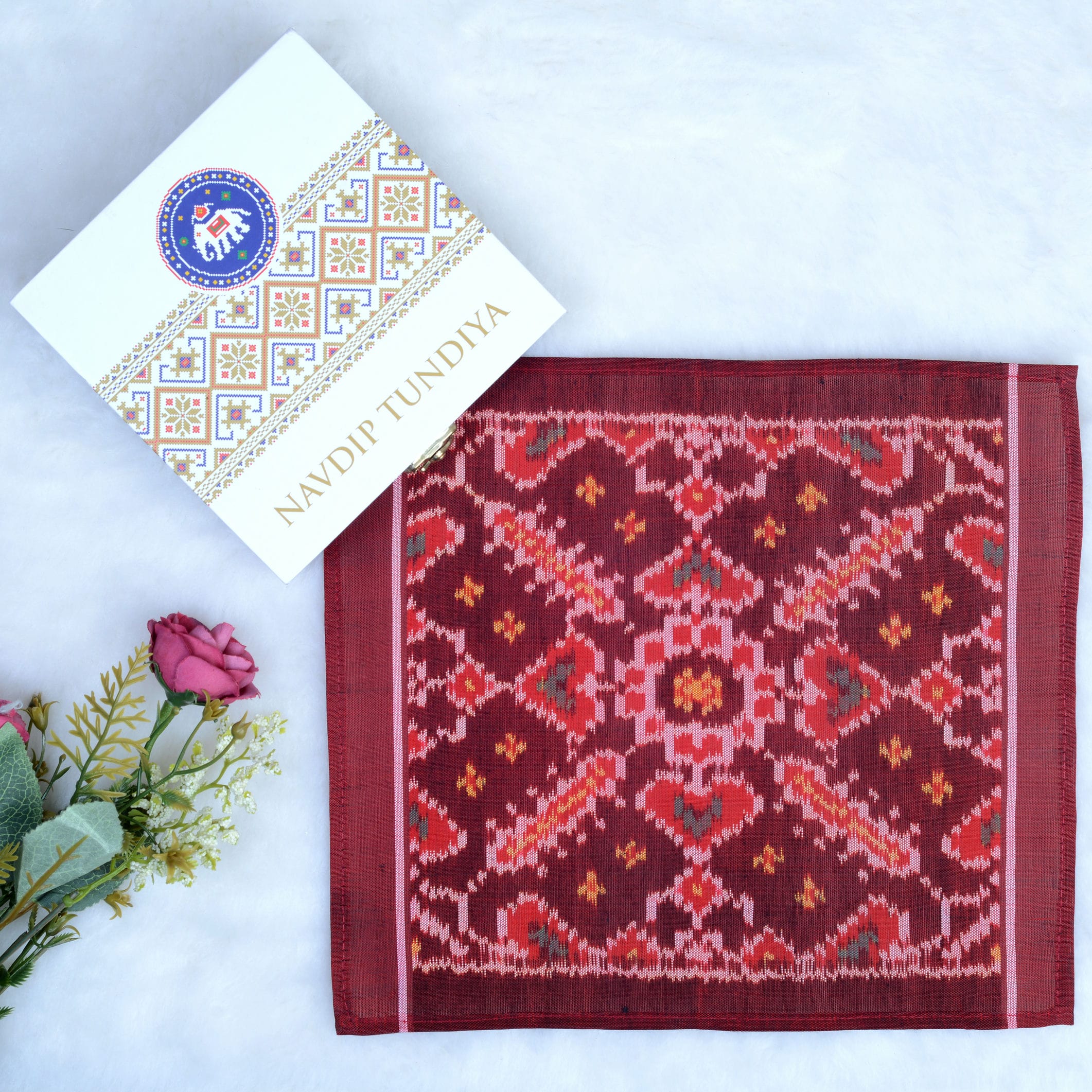 Single Ikat Pocket Square