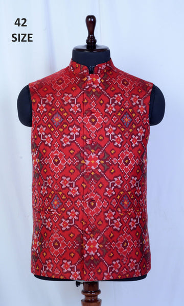 Modi Jacket Single Ikat Patola