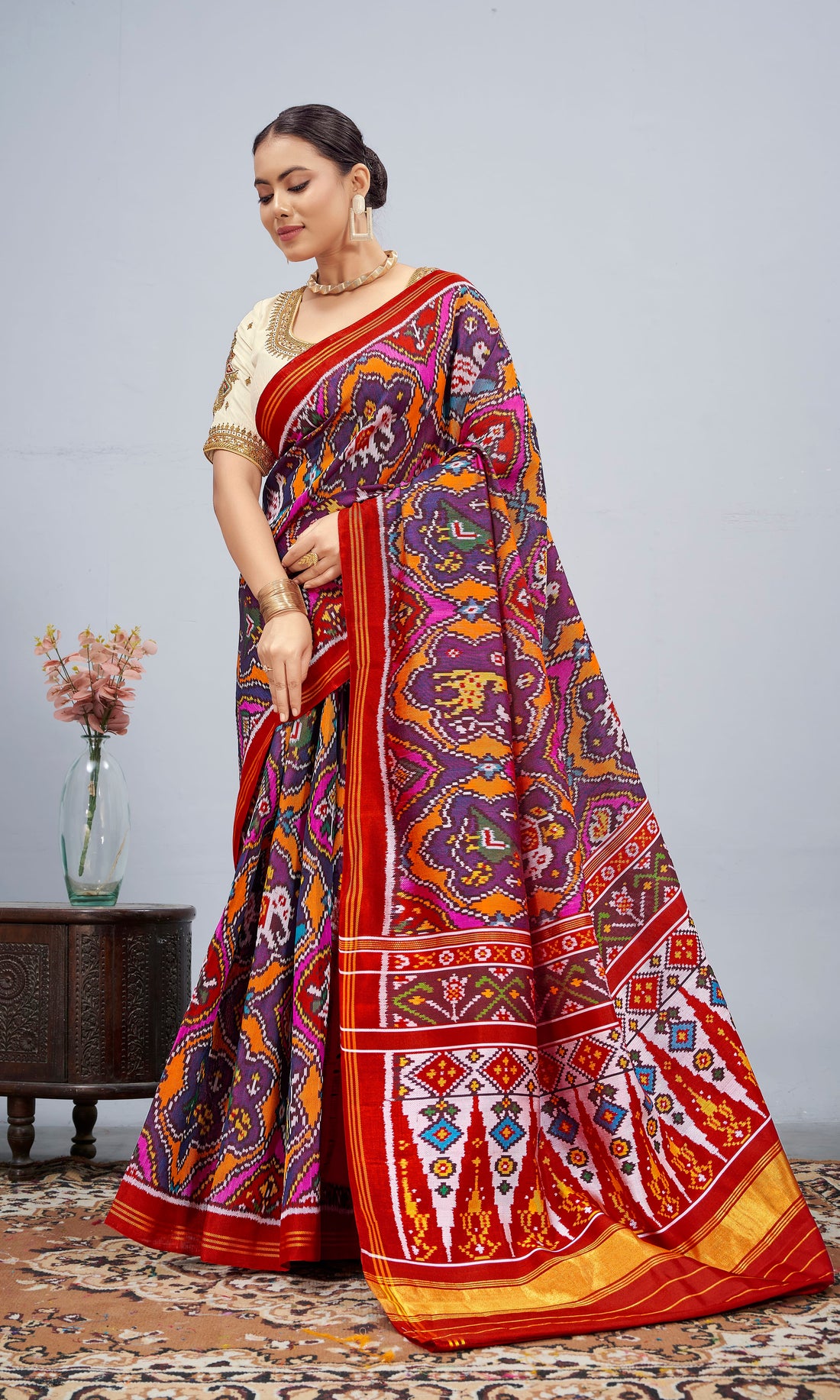 Twill Weave Patola Saree