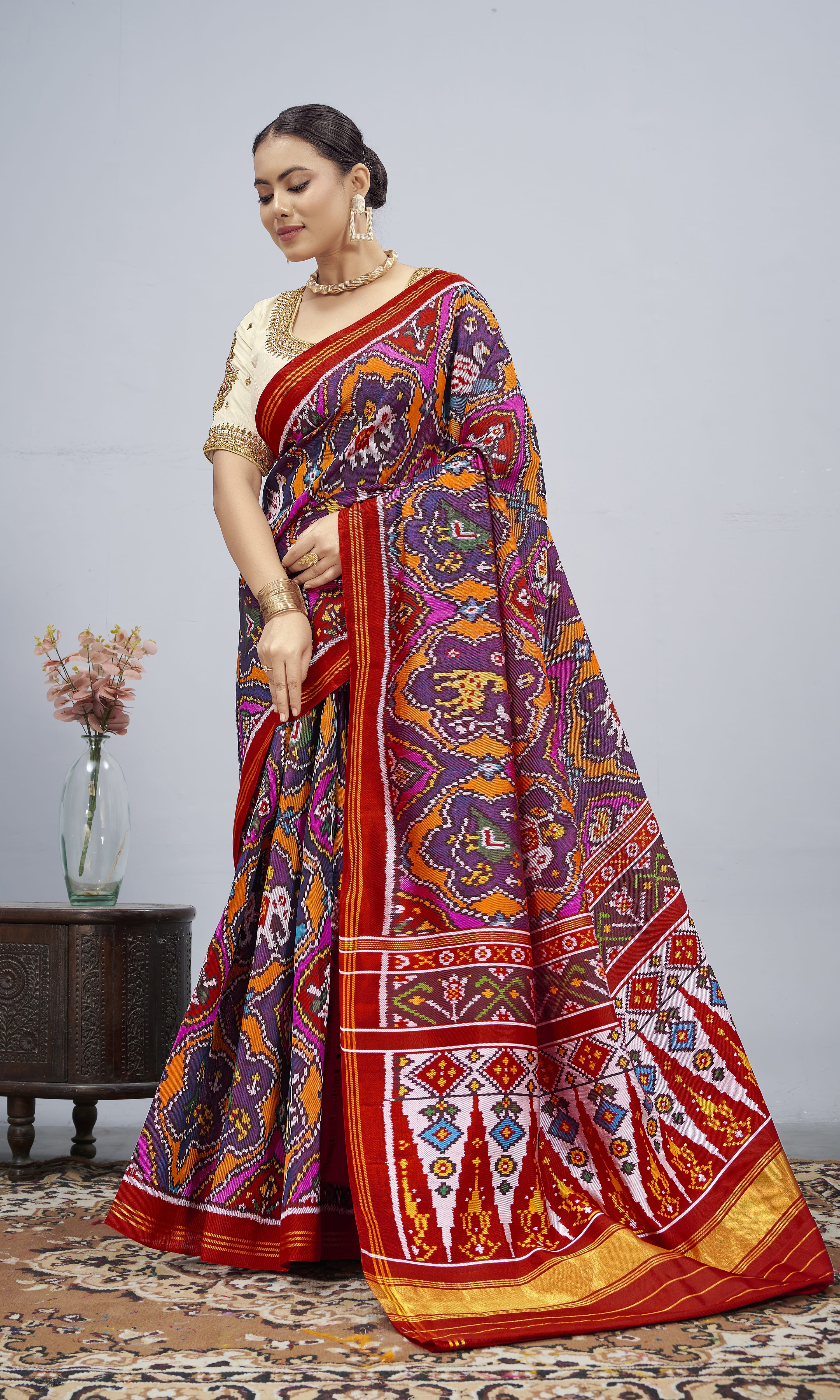 Twill Weave Patola Saree
