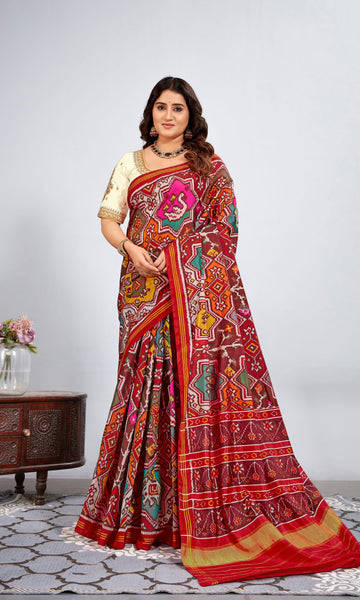 Single Ikat Patola Saree