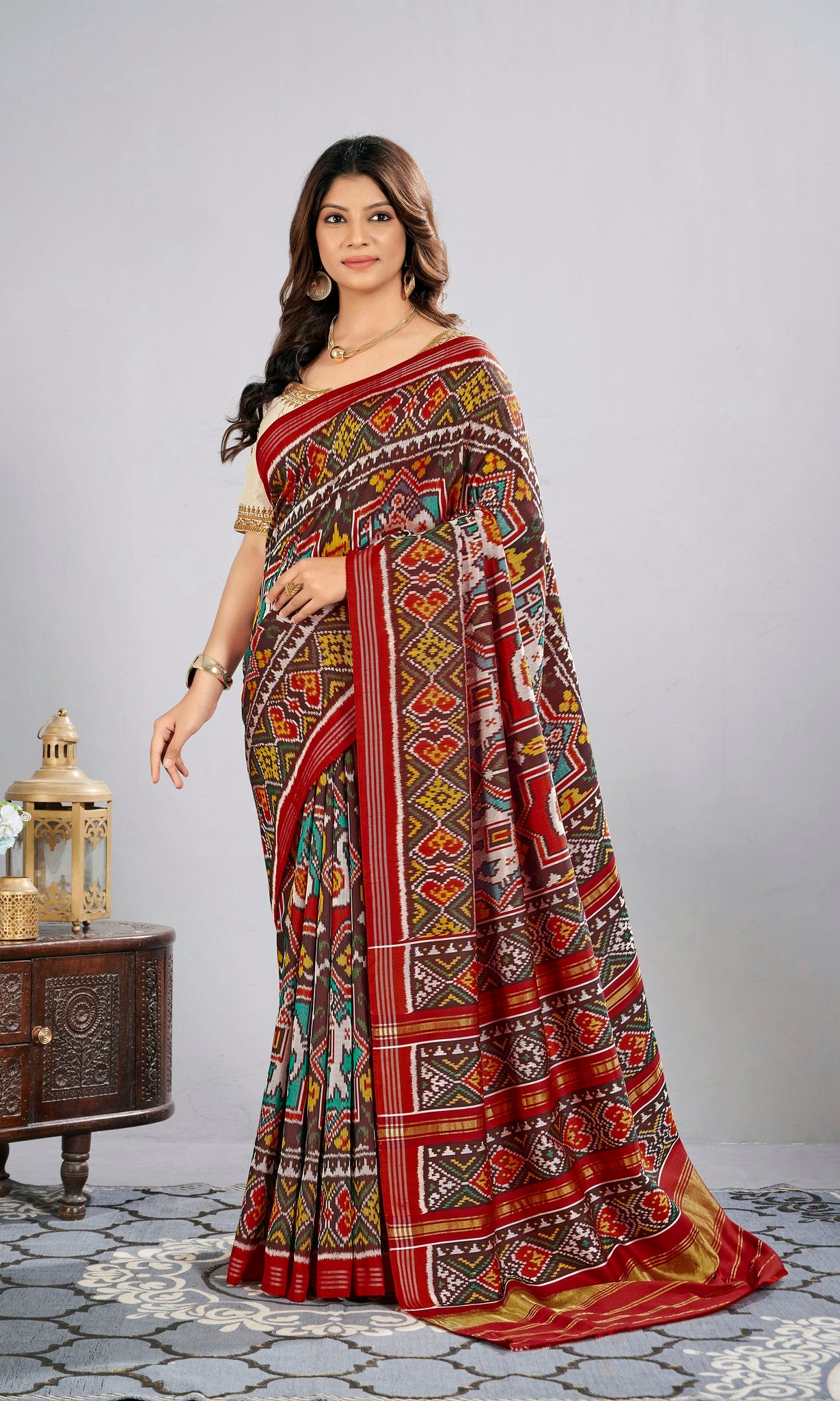 Twill Weave Patola Saree
