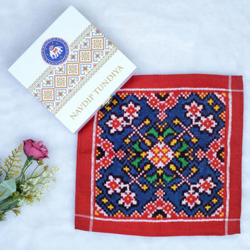 Double Ikat Pocket Square