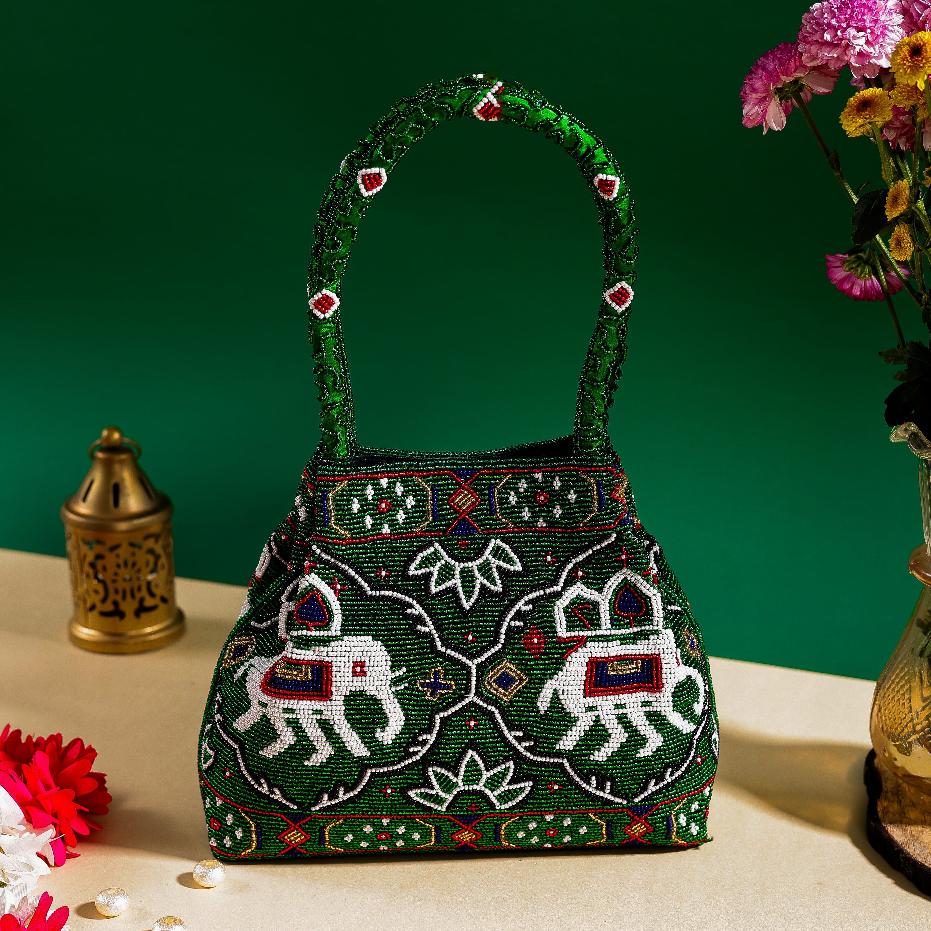 Moti Patola Beaded Batva Handbag
