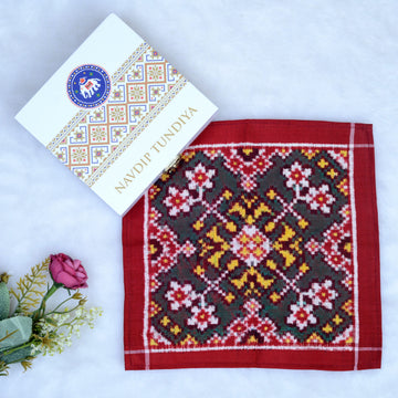 Double Ikat Pocket Square
