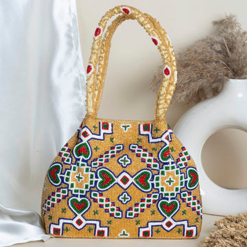 Moti Patola Beaded Batva Handbag