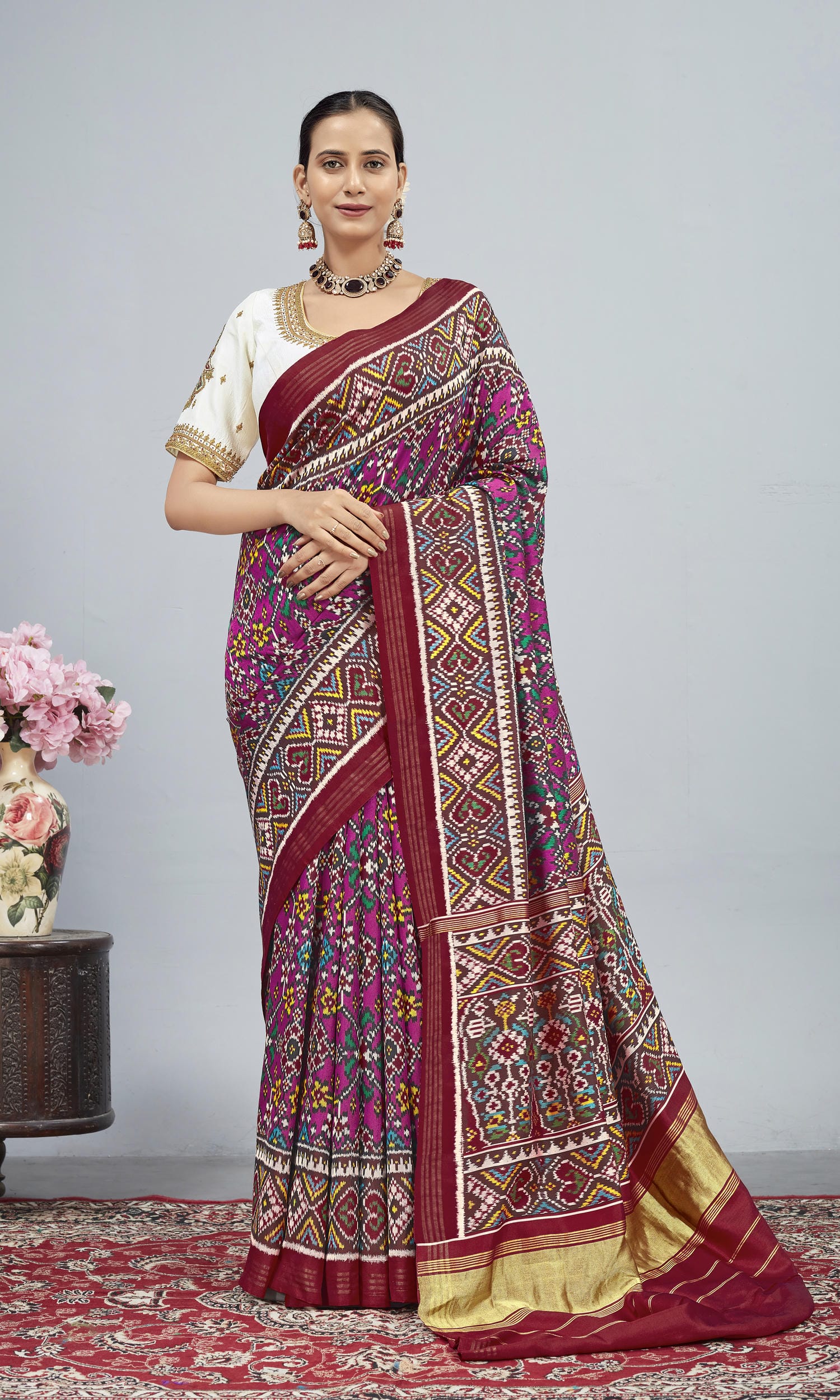Twill Weave Patola Saree