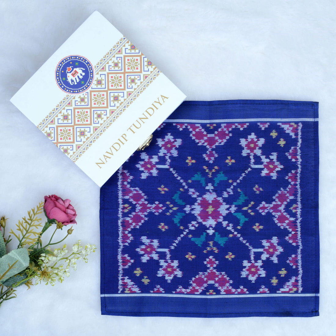 Single Ikat Pocket Square