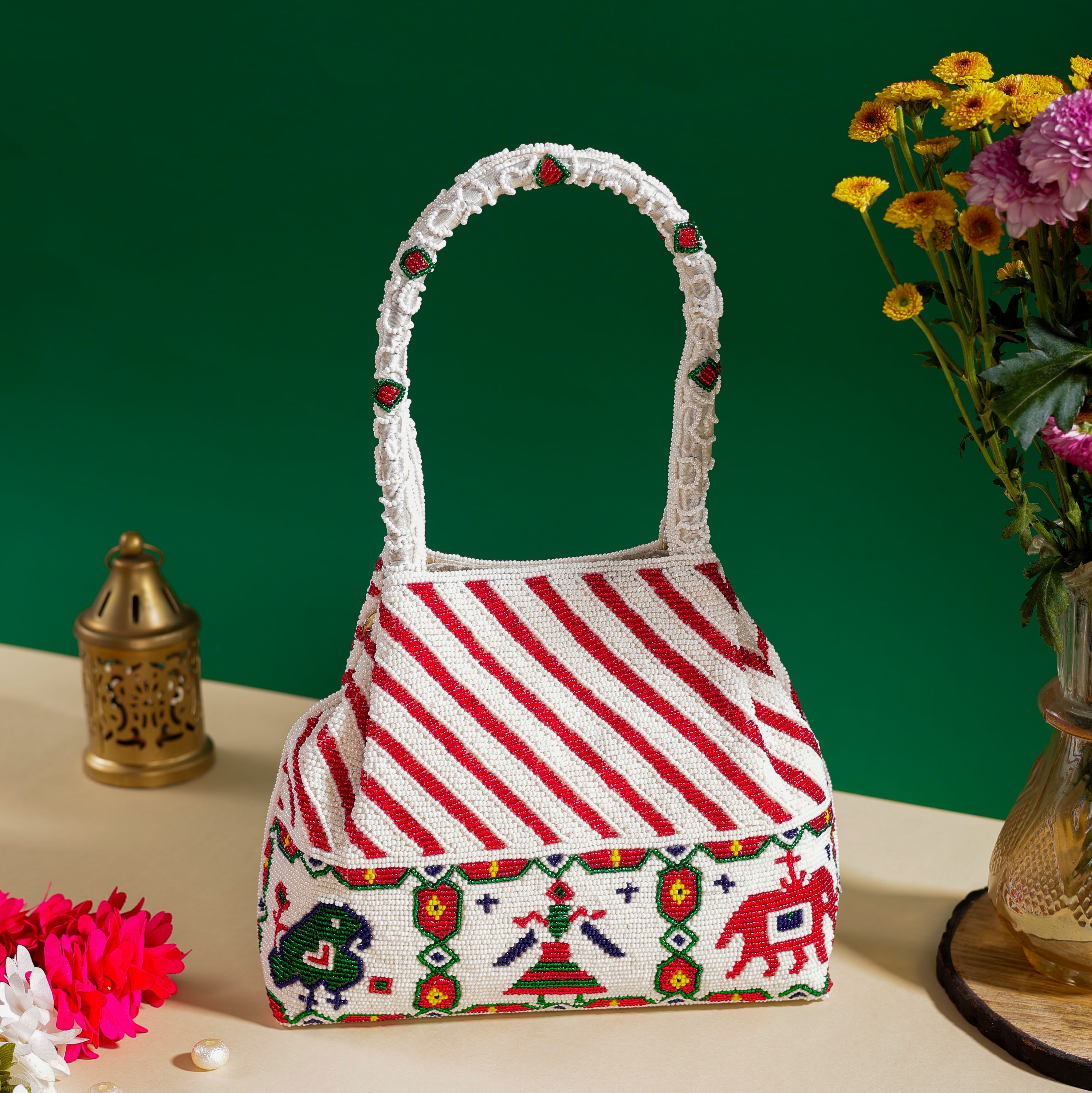 Moti Patola Beaded Batva Handbag