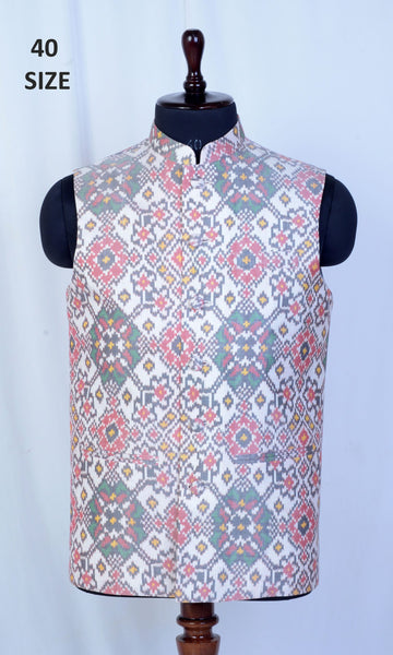 Modi Jacket Single Ikat Patola