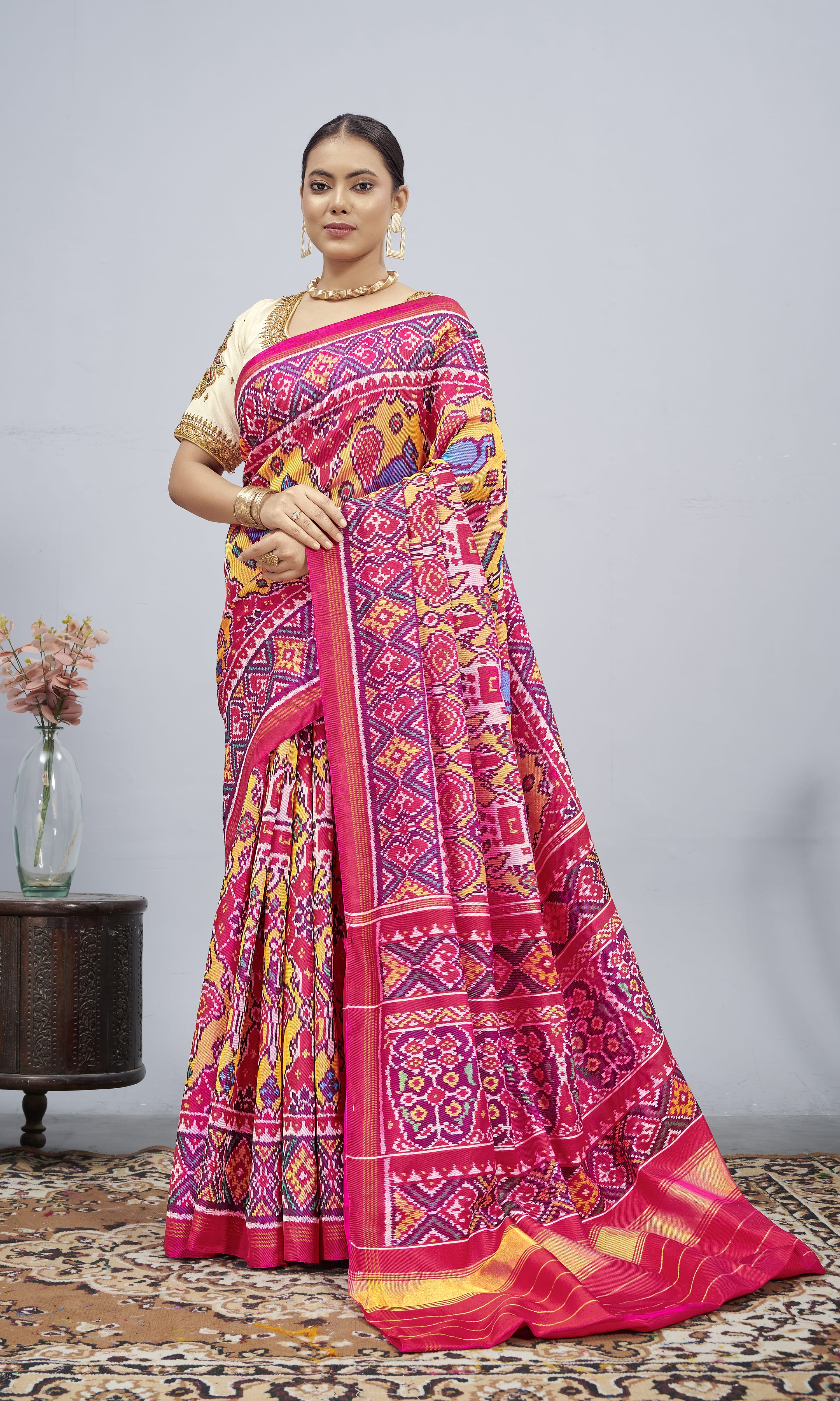 Twill Weave Patola Saree