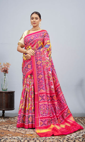 Twill Weave Patola Saree