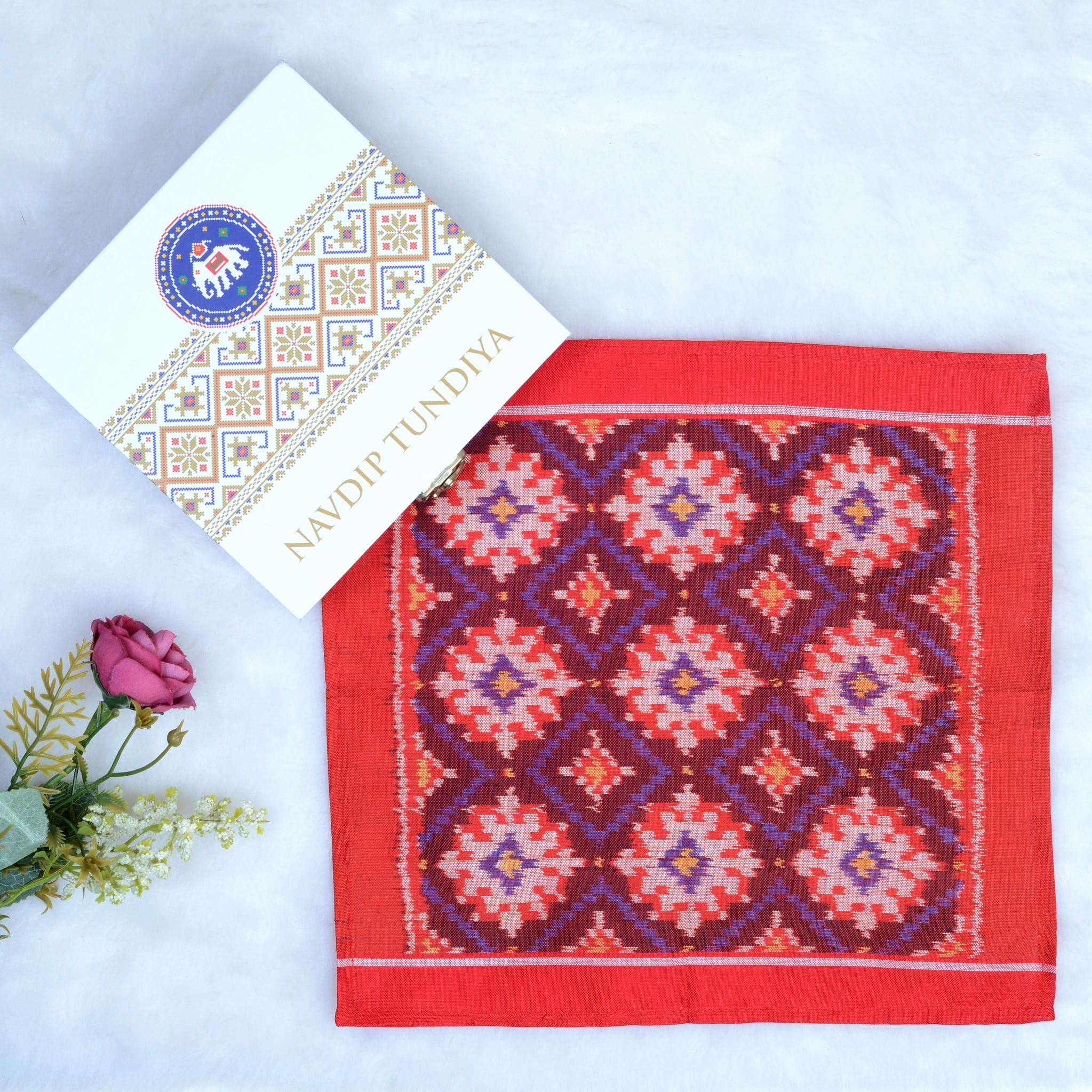 Single Ikat Pocket Square