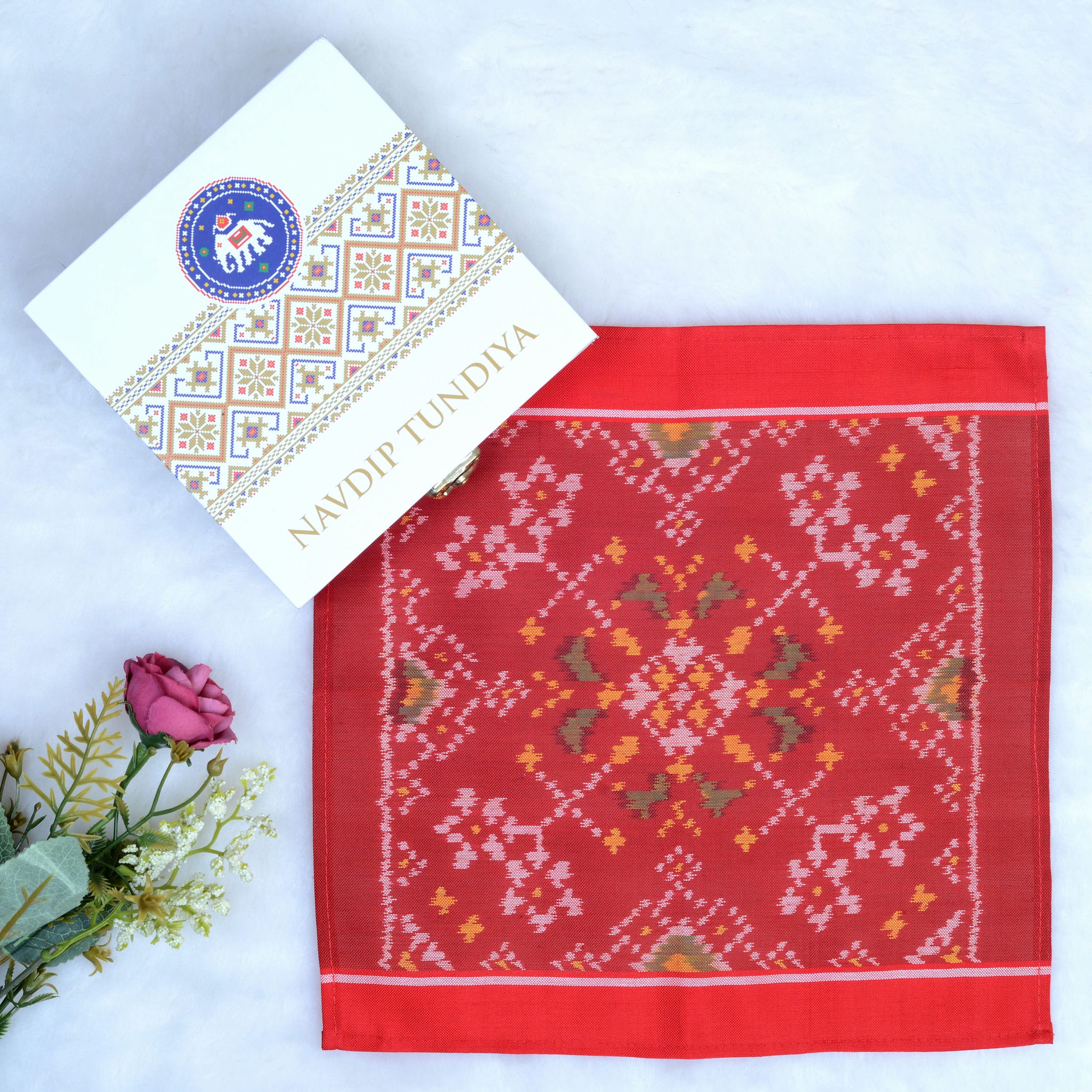 Single Ikat Pocket Square