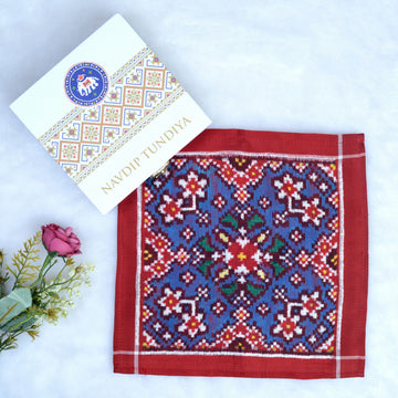 Double Ikat Pocket Square