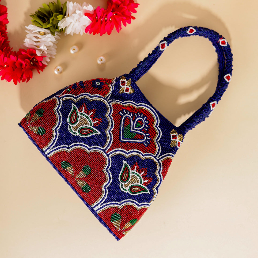 Moti Patola Beaded Batva Handbag