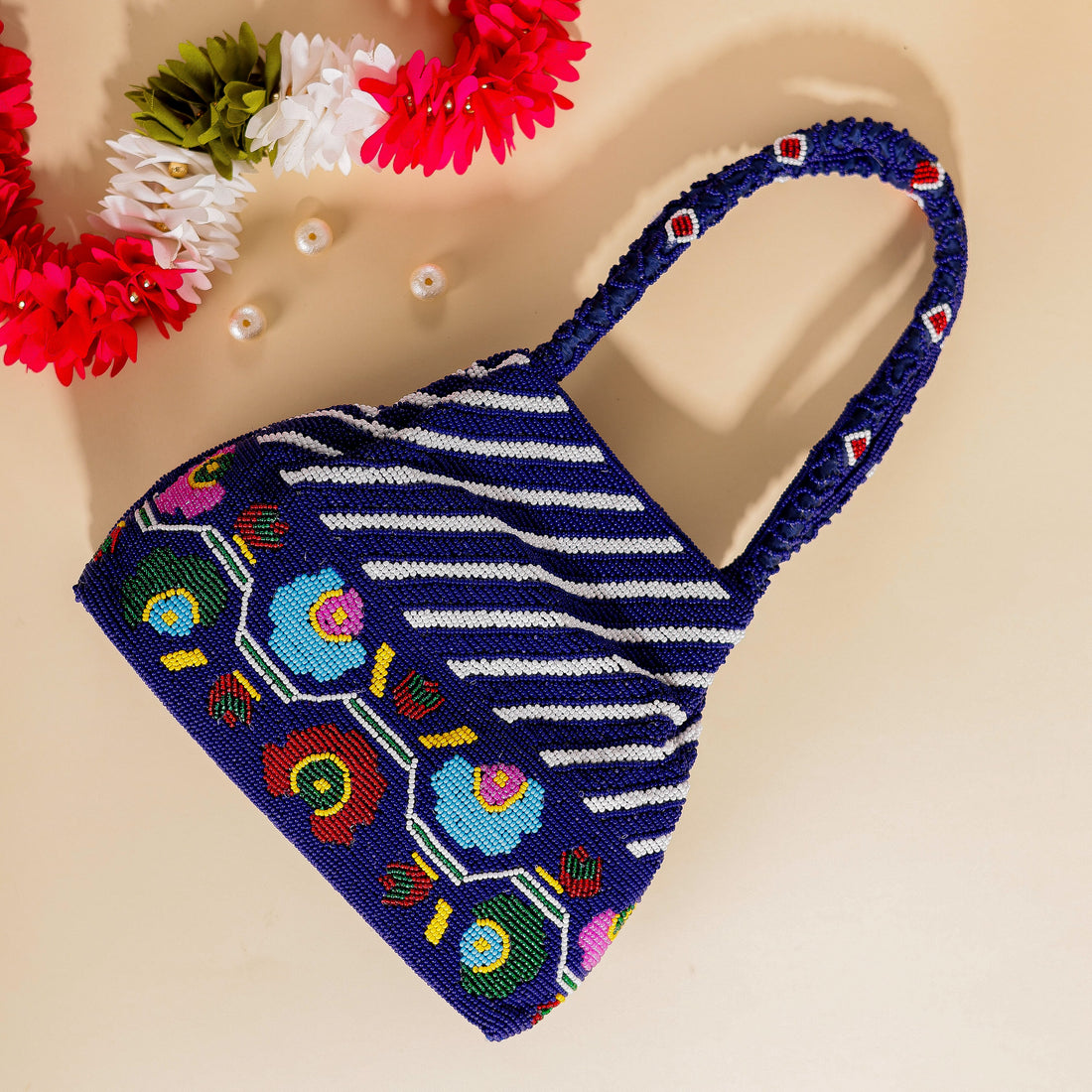 Moti Patola Beaded Batva Handbag