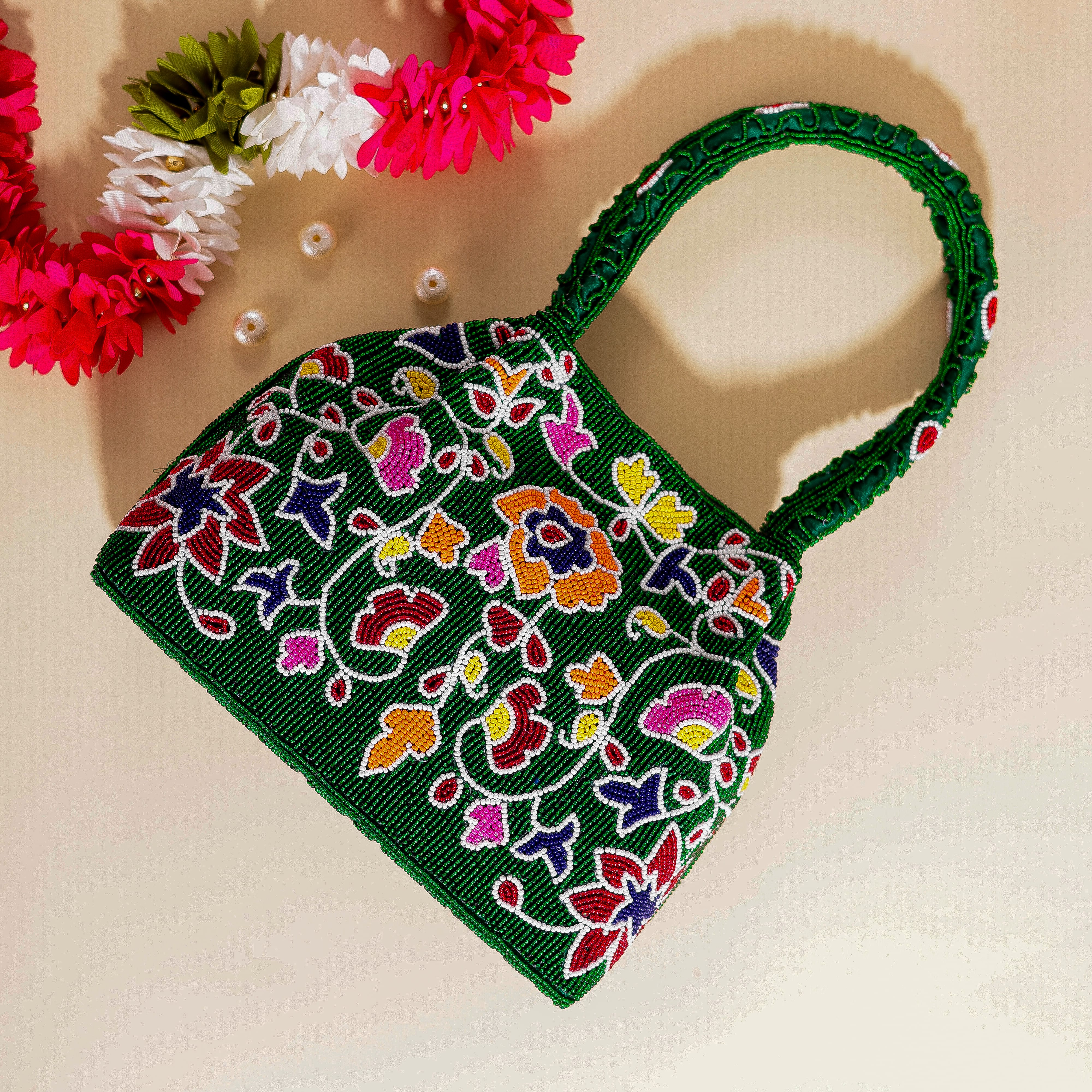 Moti Patola Beaded Batva Handbag