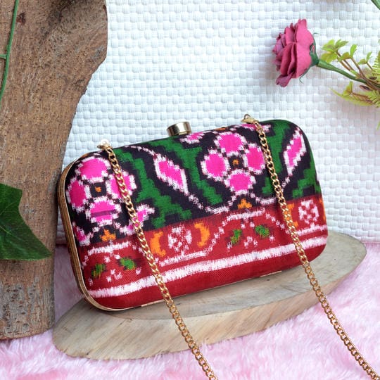 Double Ikat Patola Clutch