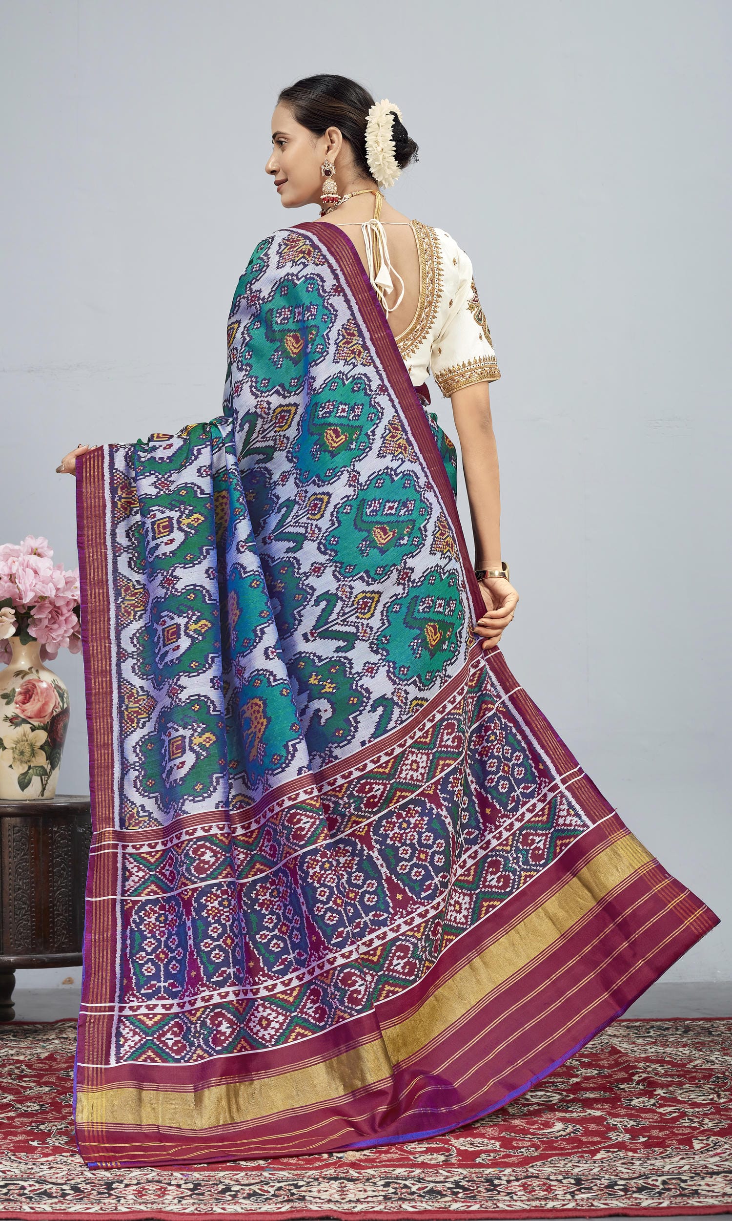 Twill Weave Patola Saree