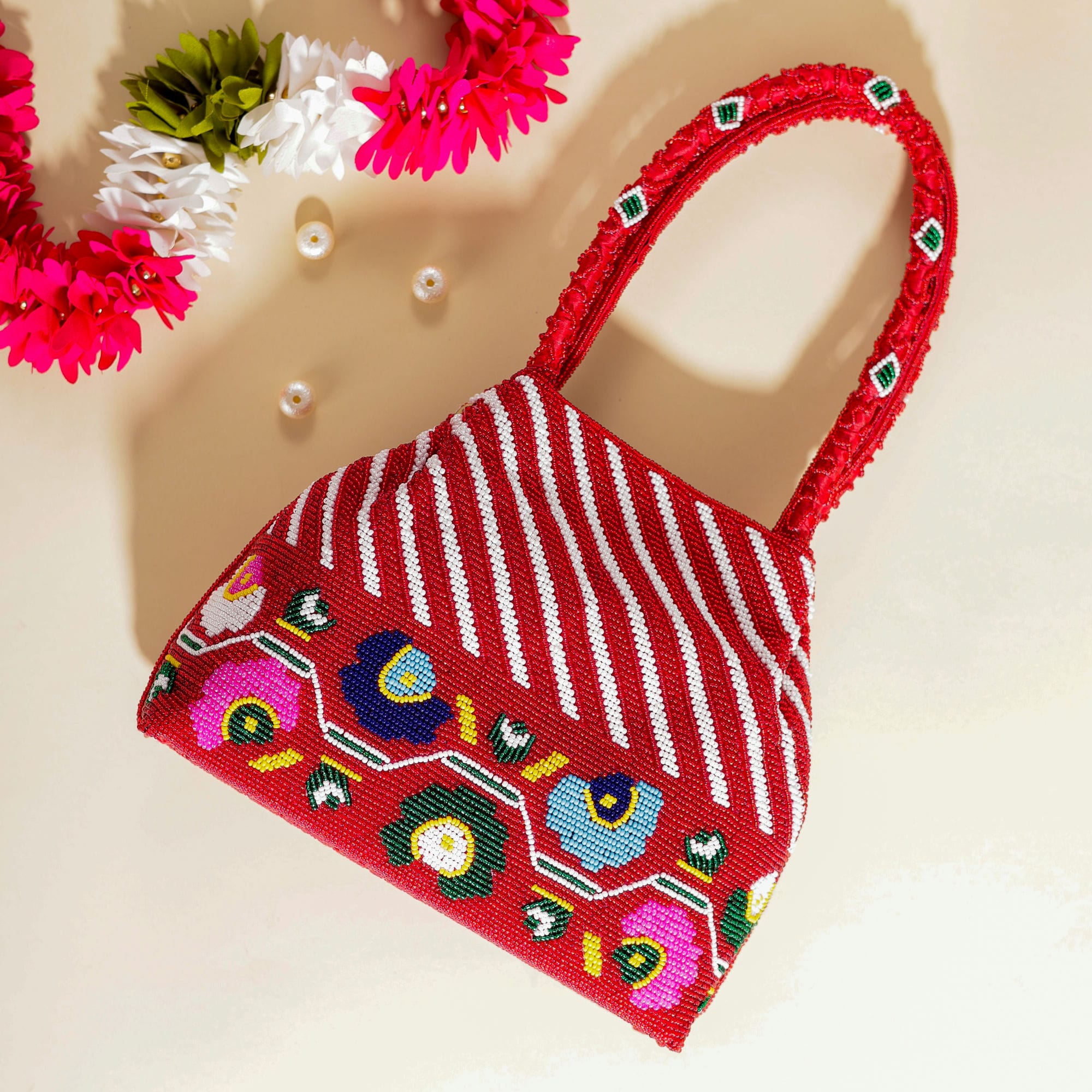 Moti Patola Beaded Batva Handbag