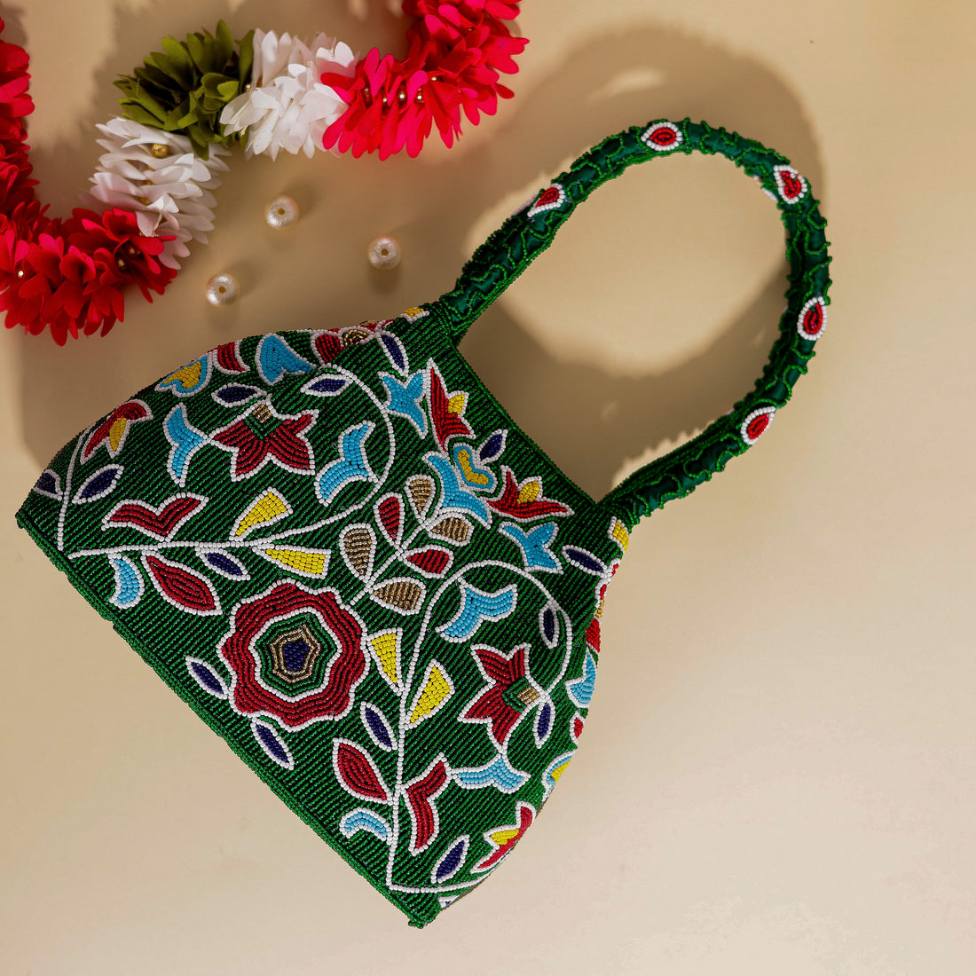 Moti Patola Beaded Batva Handbag