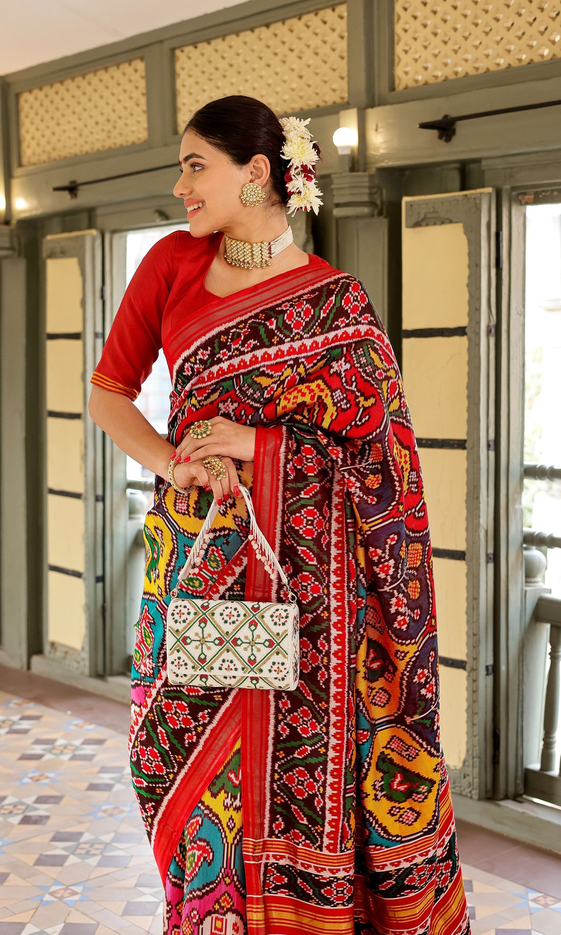 Twill Weave Patola Saree
