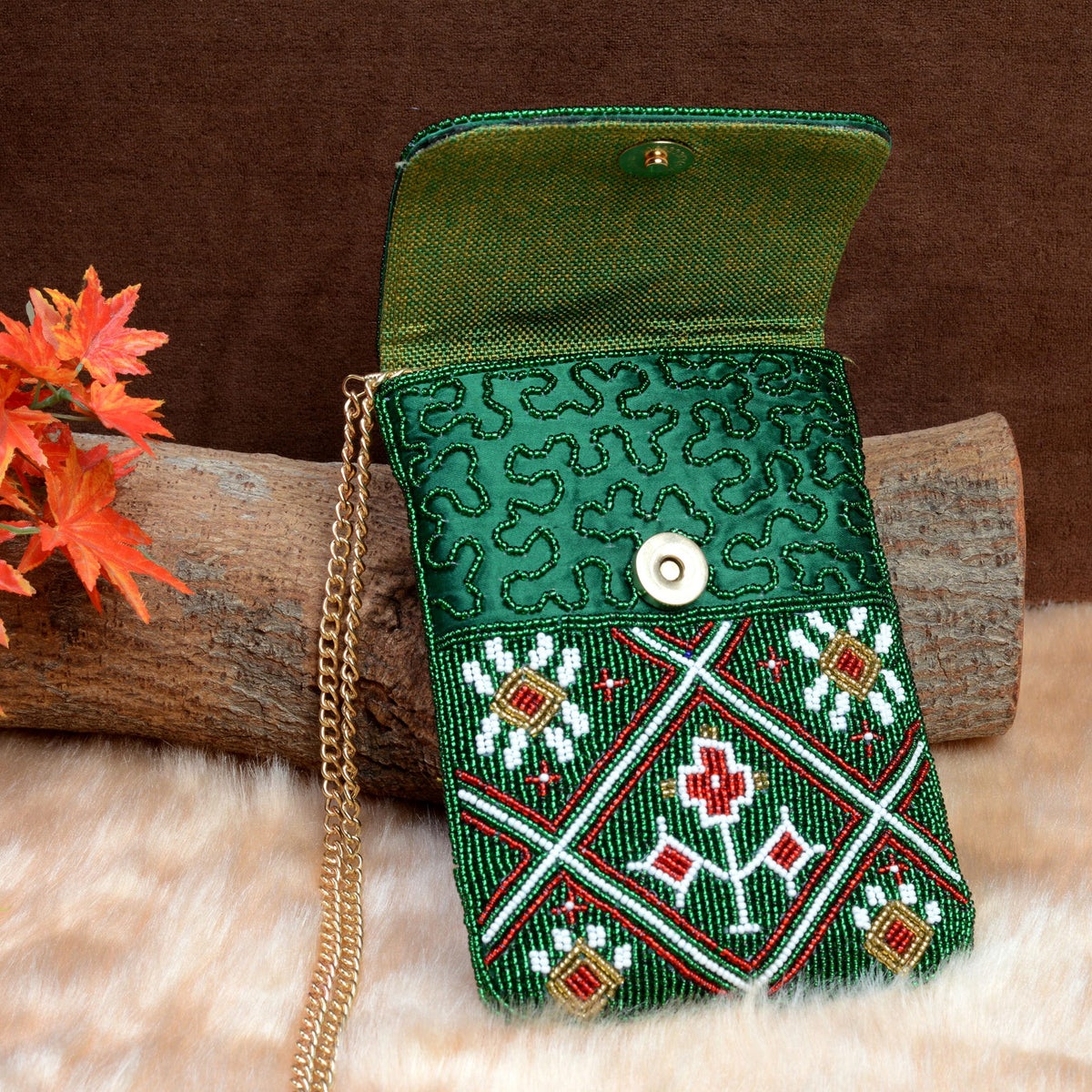 Mobile Cover Pearl Beaded Patola