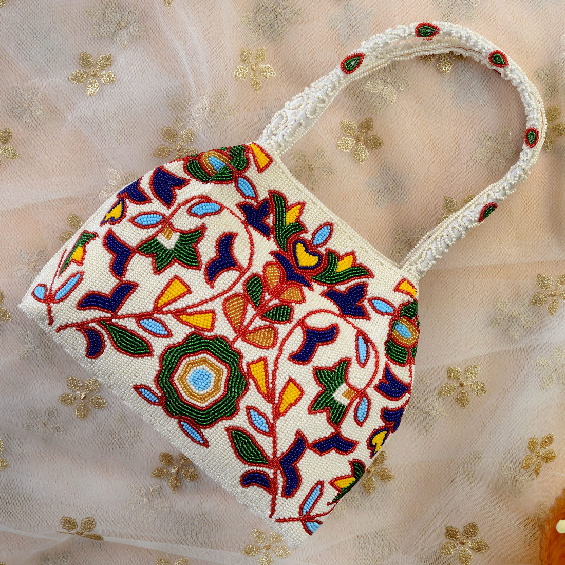 Moti Patola Beaded Batva Handbag