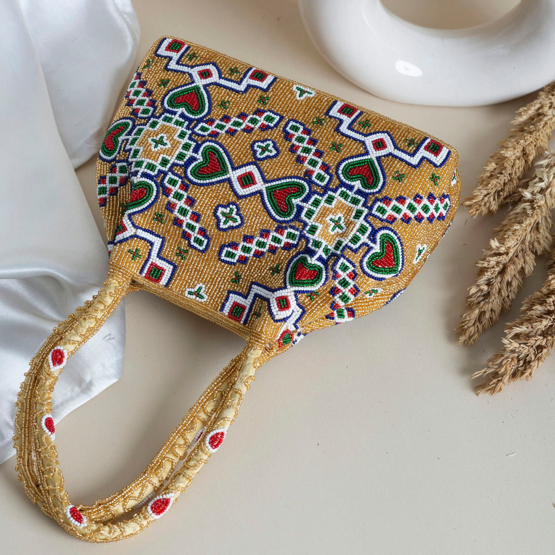 Moti Patola Beaded Batva Handbag