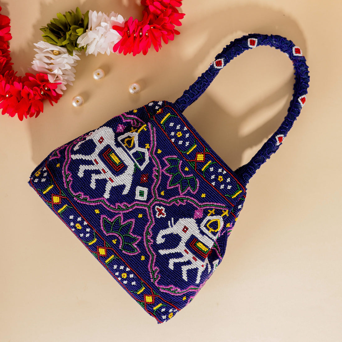 Moti Patola Beaded Batva Handbag