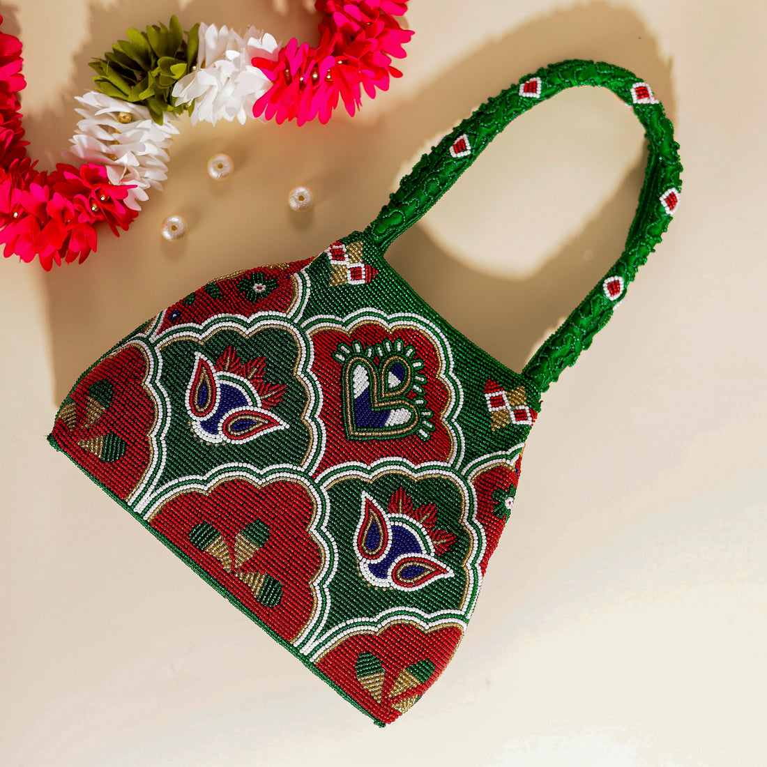 Moti Patola Beaded Batva Handbag