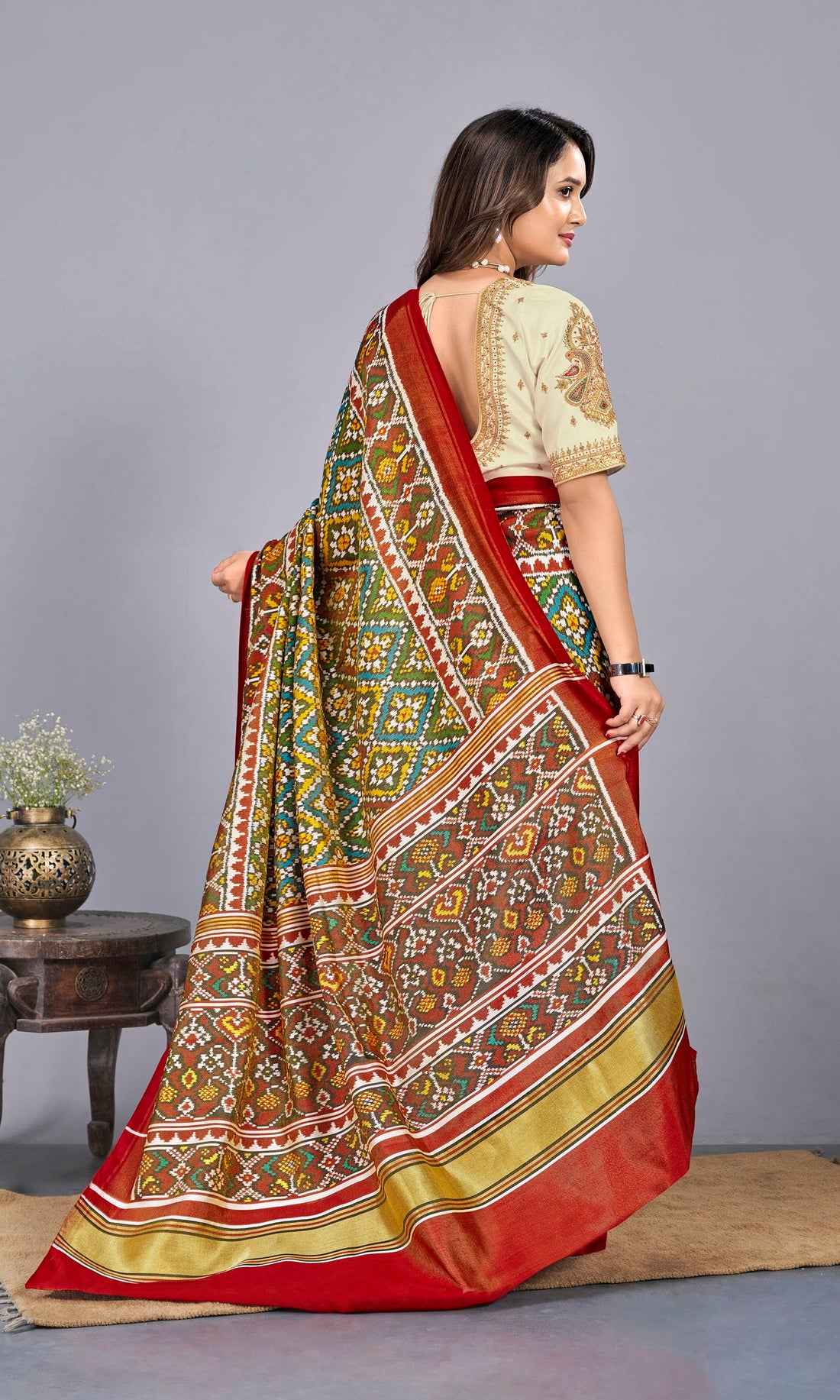 Tissue Twill Weave Patola Saree