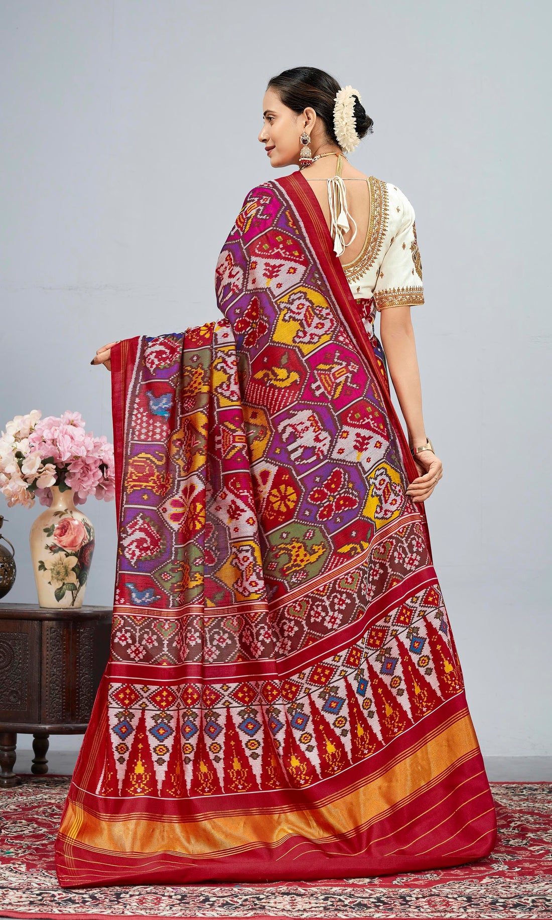 Twill Weave Patola Saree