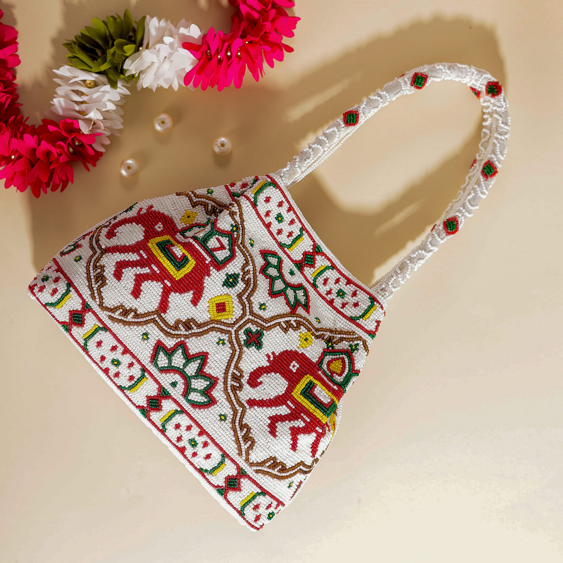 Moti Patola Beaded Batva Handbag